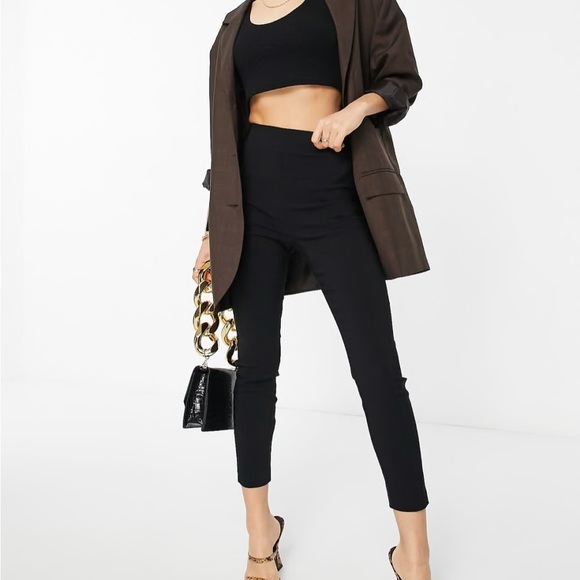 ASOS petite design 00 black skinny pants - Picture 1 of 7